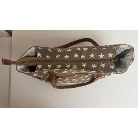 Myra Bag Freedom of Star Bag Canvas and Leather Excellent Condition - Picture 4 of 10